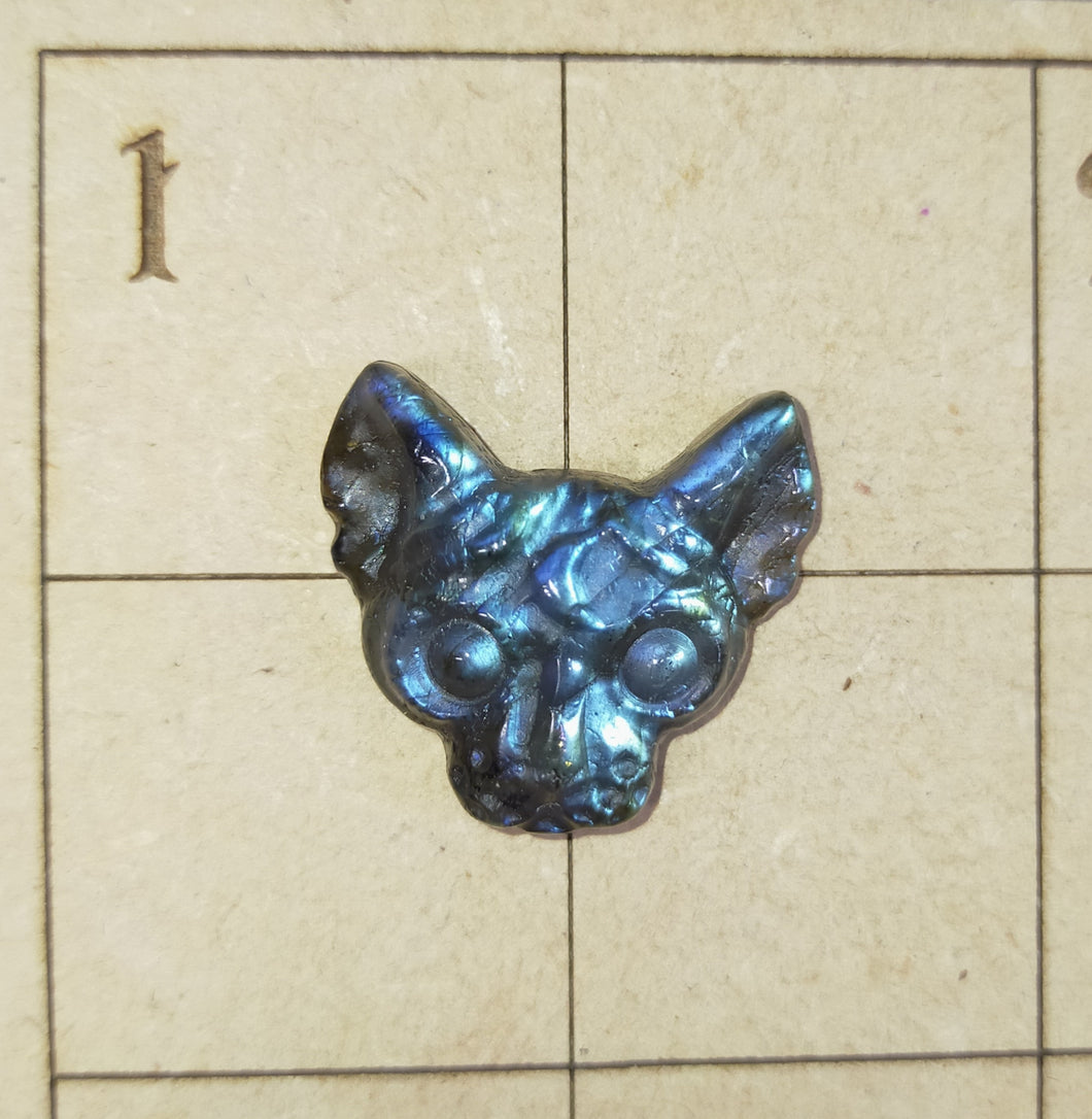 Labradorite sphinx cat cabochons