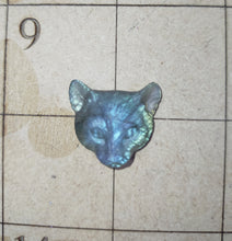 Load image into Gallery viewer, Labradorite carved cat cabochon
